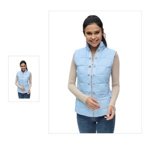 Ciao Milano powder blue puff vest. New with tags. Down filled. Runs small.